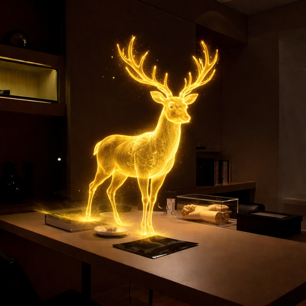 Domowa Holograficzna Wiatrak LED Projekcja Dekoracja